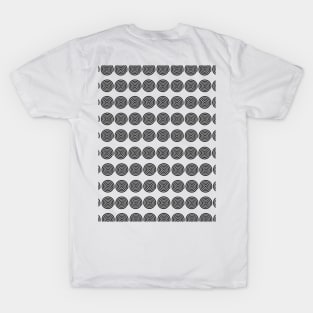Black and white SPIRAL Patterns T-Shirt
